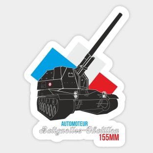 Automoteur Batignolles-Chatillon 155mm Sticker